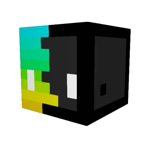 ykbog Minecraft avatar head, 3D render