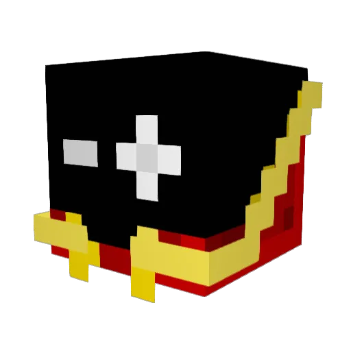 ykcOIL Minecraft avatar head, 3D render