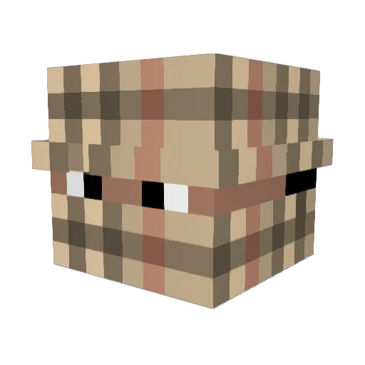 ykcolin Minecraft avatar head, 3D render