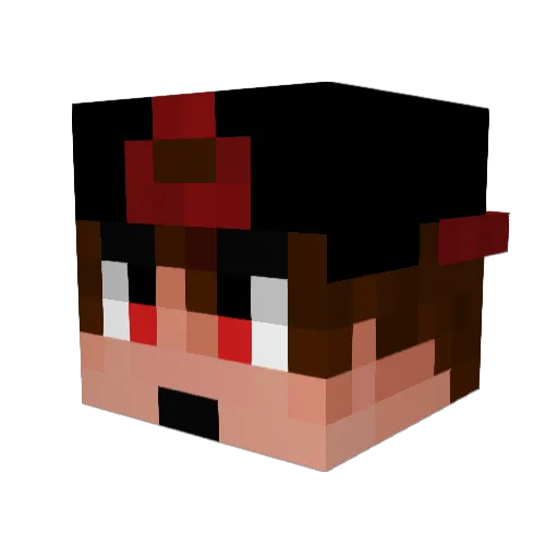 ykders_ Minecraft avatar head, 3D render