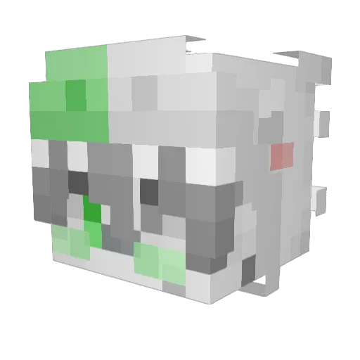 ykkxzzs Minecraft avatar head, 3D render