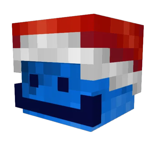 ykrop296 Minecraft avatar head, 3D render