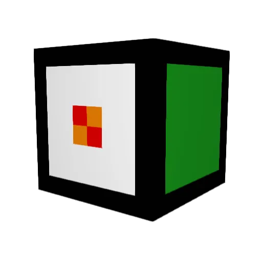 ykstibaB Minecraft avatar head, 3D render