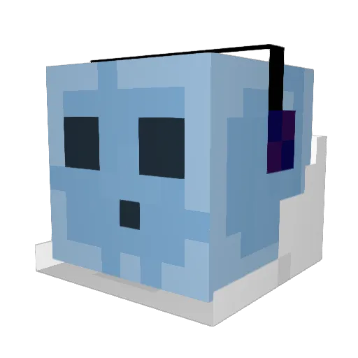 ykynCorp Minecraft avatar head, 3D render