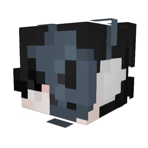 ykz Minecraft avatar head, 3D render