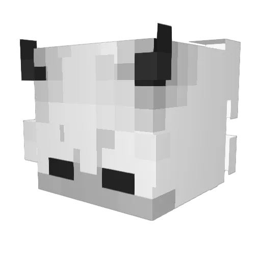 ykzx Minecraft avatar head, 3D render