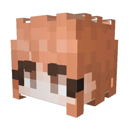 yldo Minecraft avatar head, 3D render
