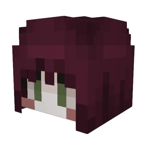 ylea Minecraft avatar head, 3D render