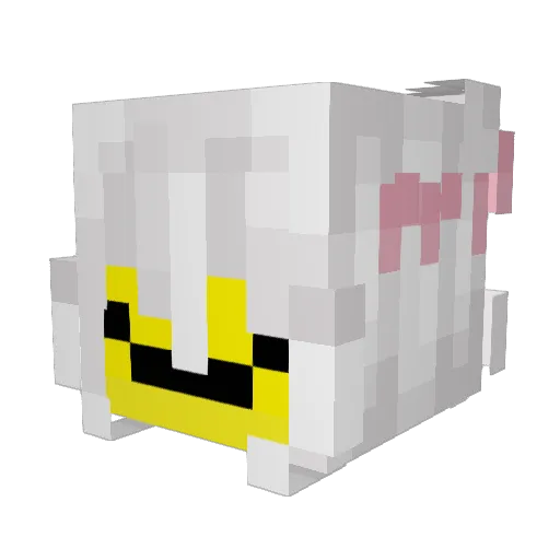 ylfv Minecraft avatar head, 3D render