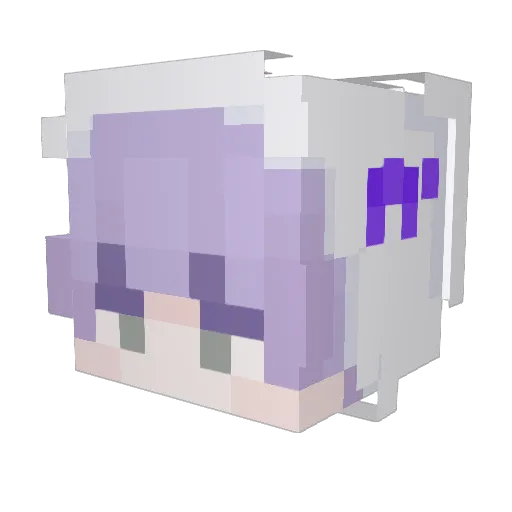 ylian0v0 Minecraft avatar head, 3D render