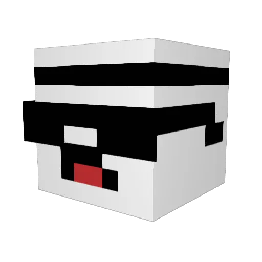 ylkzin Minecraft avatar head, 3D render