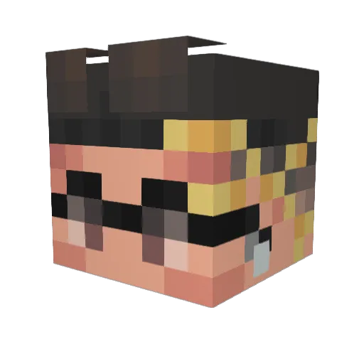 yloo3322 Minecraft avatar head, 3D render