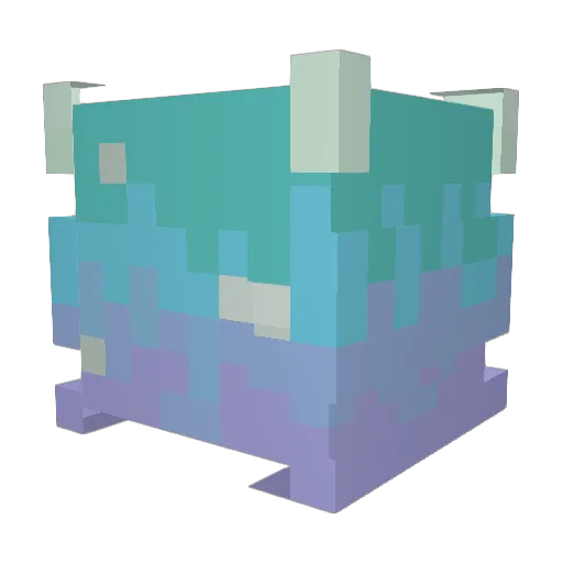 ylpee Minecraft avatar head, 3D render