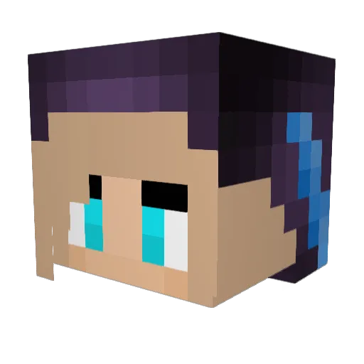 ylvo9 Minecraft avatar head, 3D render