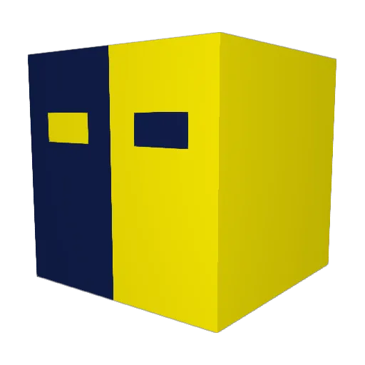 ymAn1907 Minecraft avatar head, 3D render