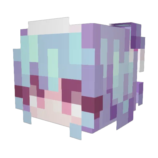ymH4ka Minecraft avatar head, 3D render