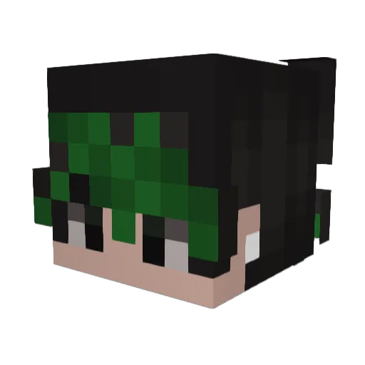 ymaiza Minecraft avatar head, 3D render