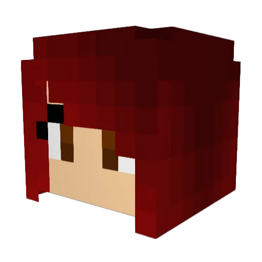 yman15 Minecraft avatar head, 3D render