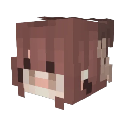 ymee Minecraft avatar head, 3D render