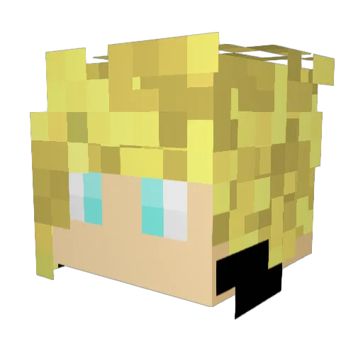 ymgh0st Minecraft avatar head, 3D render