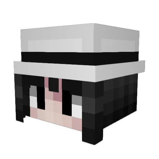ymirarlert Minecraft avatar head, 3D render