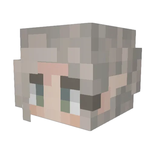 ymirr17 Minecraft avatar head, 3D render