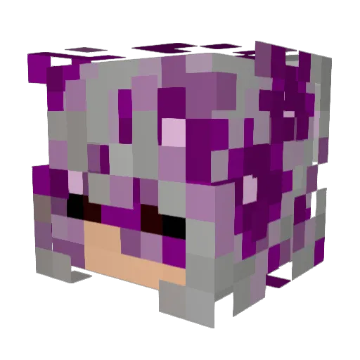 ymlkc Minecraft avatar head, 3D render
