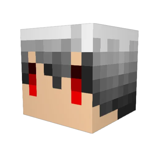 ymmtitk Minecraft avatar head, 3D render