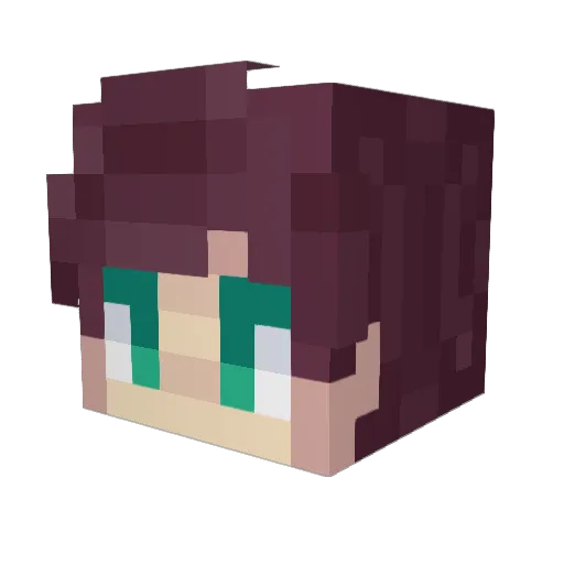 yndynoob4 Minecraft avatar head, 3D render