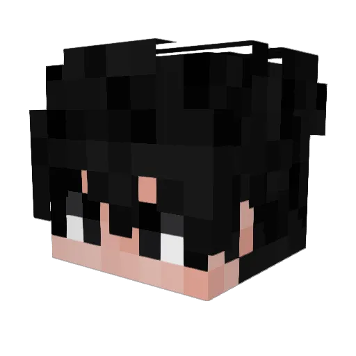 yngkrbl Minecraft avatar head, 3D render
