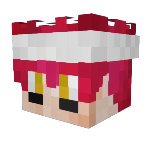 ynirm Minecraft avatar head, 3D render