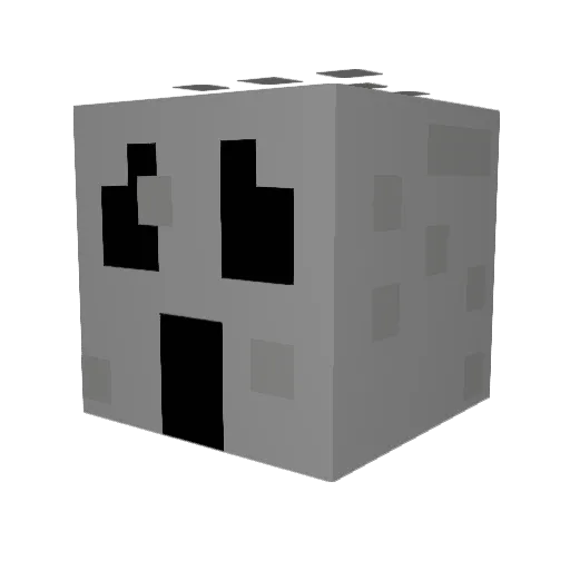 ynnck7 Minecraft avatar head, 3D render