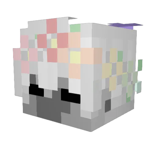 ynthechild Minecraft avatar head, 3D render