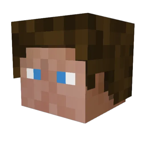 yo1yo20 Minecraft avatar head, 3D render