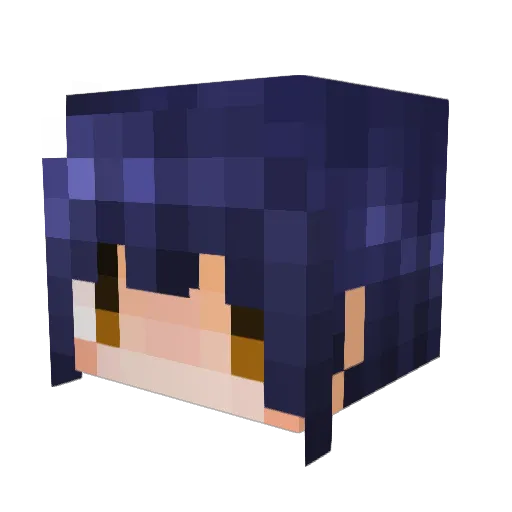 yo522yu Minecraft avatar head, 3D render