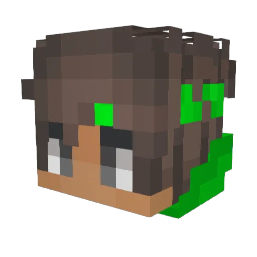 yoAngelo500 Minecraft avatar head, 3D render