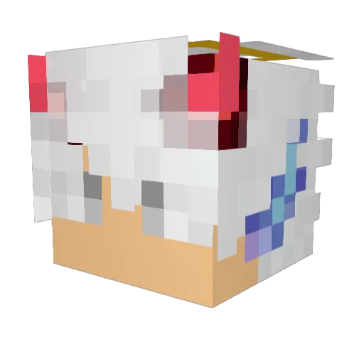 yoBengas_CB Minecraft avatar head, 3D render