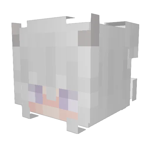 yoCross_ Minecraft avatar head, 3D render