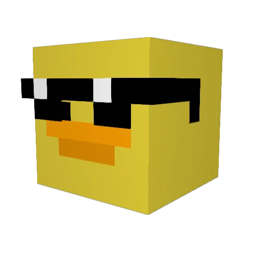 yoEwitz Minecraft avatar head, 3D render