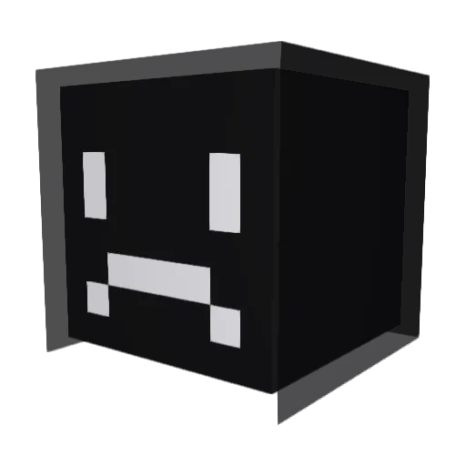 yoNegativ Minecraft avatar head, 3D render