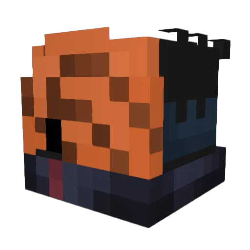 yoRa1n Minecraft avatar head, 3D render