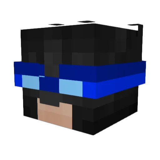 yoSachy Minecraft avatar head, 3D render