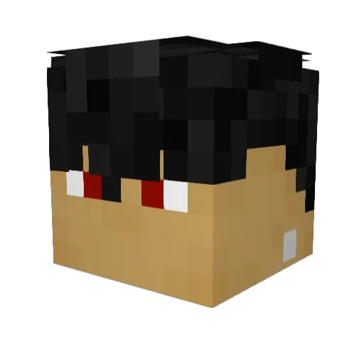 yoYawn Minecraft avatar head, 3D render