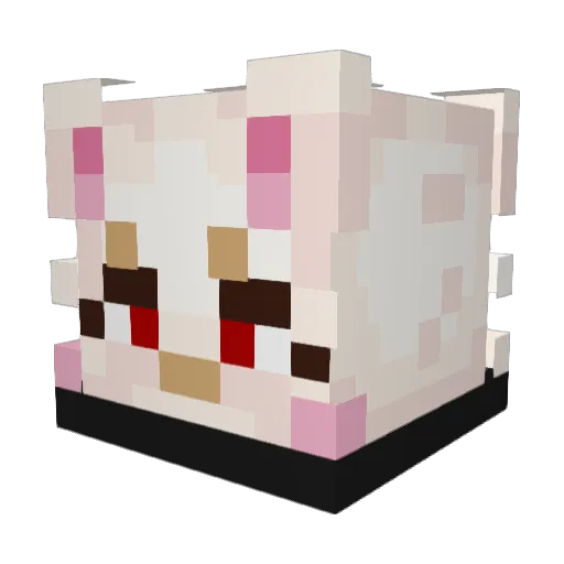 yoYoshizz Minecraft avatar head, 3D render