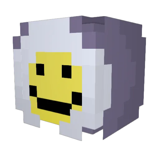 yoZipel Minecraft avatar head, 3D render