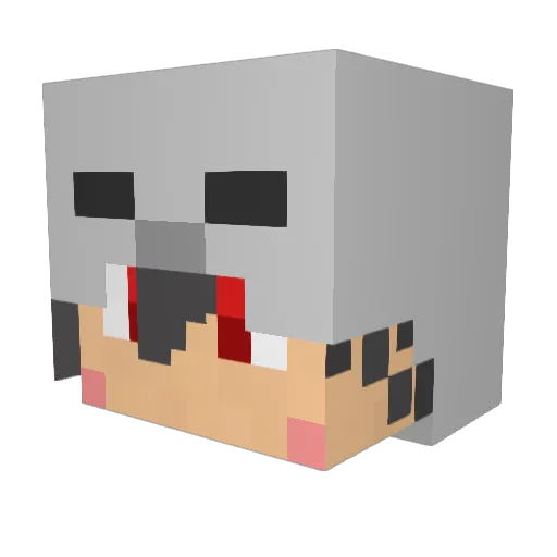 yo_39 Minecraft avatar head, 3D render