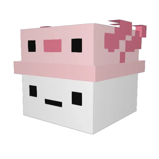 yo_icy Minecraft avatar head, 3D render
