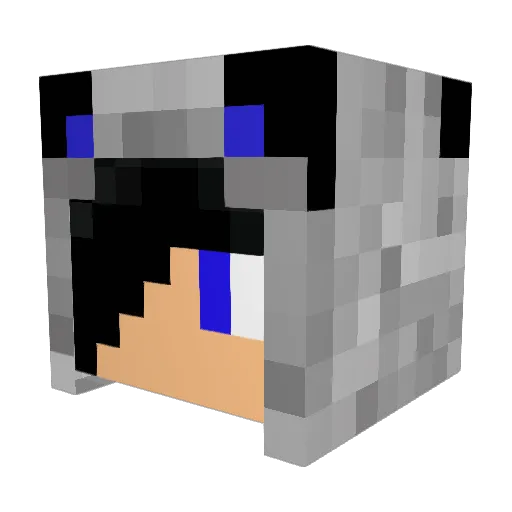 yo_joon Minecraft avatar head, 3D render