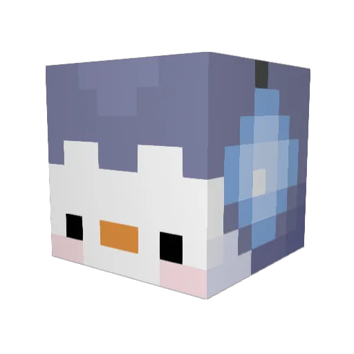 yo_nom Minecraft avatar head, 3D render