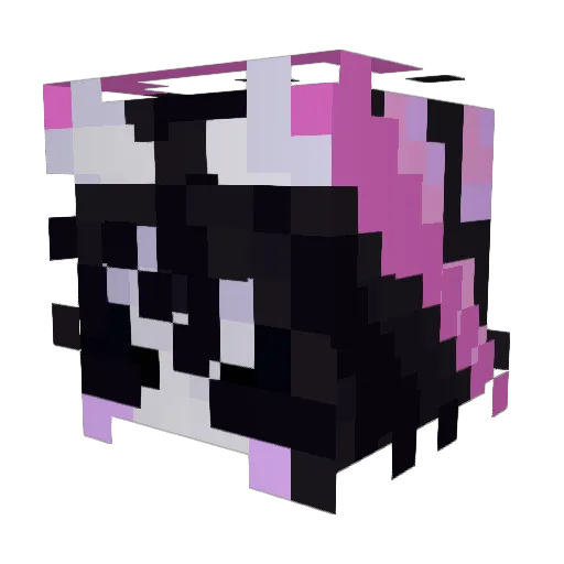 yo_pandy Minecraft avatar head, 3D render